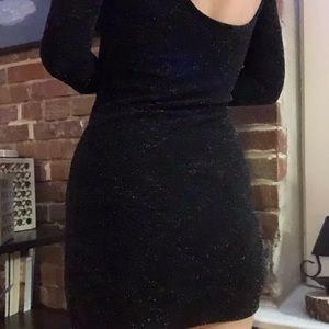 Sparkly bodycon dress low back